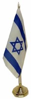 Israeli Flag on a Plastic Stand 12 Pack