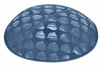 Denim Blind Embossed Kippah without Trim