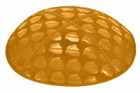 Gold Blind Embossed Kippah without Trim