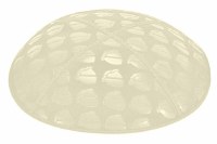 Ivory Blind Embossed Kippah without Trim