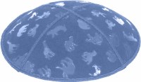 Wedgewood Blind Embossed Animals Kippah without Trim