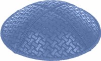 Wedgewood Blind Embossed Chain Link Kippah without Trim
