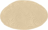 Beige Blind Embossed Circles Kippah