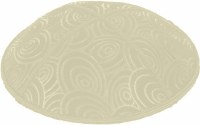 Ivory Blind Embossed Circles Kippah