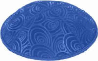 Royal Blind Embossed Circles Kippah