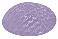 Lavender Blind Embossed Diamonds Kippah