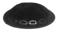 Football Blind Embossed Kippah Assorted Colors