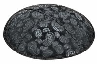 Luggage Blind Embossed Paisley Kippah without Trim