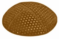 Luggage Blind Embossed Pin Dots Kippah without Trim