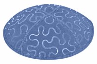 Wedgewood Blind Embossed Puzzle Kippah without Trim