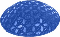 Additional picture of Royal Blind Embossed Rocky Road Kippah without trim