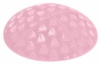 Light Pink Blind Embossed Sailboats Kippah