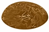 Luggage Blind Embossed Scribble Kippah without Trim
