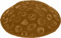 Additional picture of Luggage Blind Embossed Sports Kippah without trim
