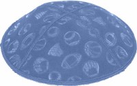 Additional picture of Wedgewood Blind Embossed Sports Kippah without trim