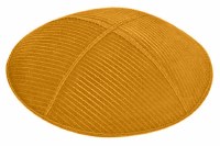 Gold Blind Embossed Thin Lines Kippah