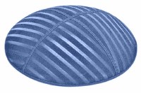 Wedgewood Blind Embossed Wide Lines Kippah without Trim