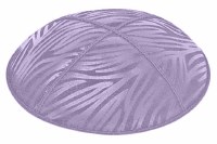 Lavender Blind Embossed Zebra Kippah without Trim