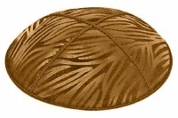 Luggage Blind Embossed Zebra Kippah without Trim