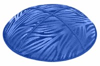 Royal Blind Embossed Zebra Kippah without Trim