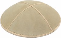 Ivory Suede Kippah