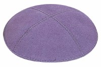 Additional picture of Lavender Suede Kippah