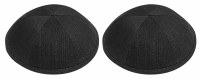 Additional picture of Kippah Black Linen 6 Part One Size Fits All 2 Pack