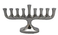 Menorah Metal Hammered Design 6"