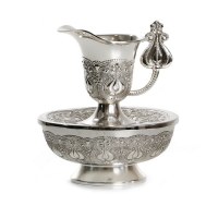 Silverplated Mayim Achronim Pomegranate Design