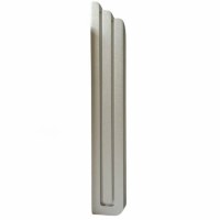 Aluminum Mezuzah Case David Scroll Modern Design Silver 15cm