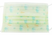 Disposable Children Hygiene Mask Green 50 Pieces