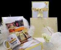Purim Shalach Manos Gold Lucite Challah Board Gift Box for Teacher
