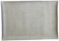 Rectangle Vinyl Placemat Shiny Light Grey 13" x 19"