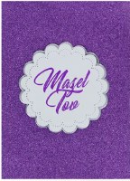 Mazel Tov Card Hand Made Doily Design Purple