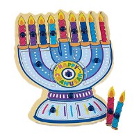 Menorah Shaped Wood Puzzle