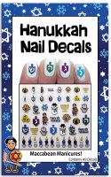 Hanukkah Nail Decals 49 Pieces