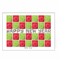 New Year Cards Happy New Year Squares 5-pack