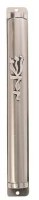 Mezuzah Cover Pewter Design Medium #25