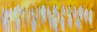 Large Vinyl Sukkah Poster Men Davening with Arba Minim 20" x 60"