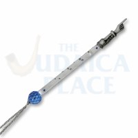 Pewter and Blue Crystal Yad with Stones - 7.25"