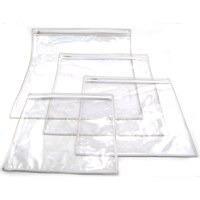 Plastic Protective Cover for 2 Tefillin Bags with Zipper Closure Double Size 20.5" x 11" Single Piece