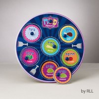9" Round Wood Passover Seder Plate Puzzle