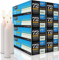 Additional picture of Standard Shabbos Candles 3 Hour 72 Count 8 Pack