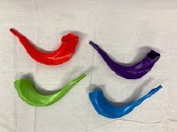 Toy Plastic Shofar Authentic Looking Assorted Colors Single Piece