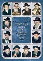 Rabbanim Laminated Sukkah Poster