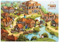 Tishrei Mitzvos  Laminated Sukkah Poster