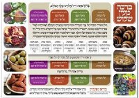 Laminated Sukkah Poster Mei'ein Shalosh 20" x 28"