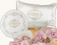 Jerusalem Silver Embroidered Pesach Set SS539 Quilted Collection