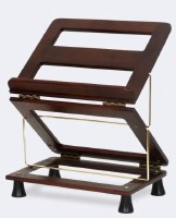 Wooden Tabletop Junior Shtender Siddur Stand 2 Level Collapsible Style Mahogany