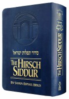 The Hirsch Siddur Tefillos Yisroel Faux Leather Flexible Cover Compact Size Ashkenaz Blue
